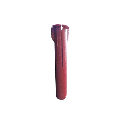 Taquete de 1/4 plástico paquete de 100 piezas para fijar objetos con tornillo en muros y techos de concreto o superficies sólidas, compatible con tornillo TH10X de 10 x 1 1/2" (1103-03100)