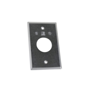 Tapa rectangular aluminio para contacto de 35.2 mm, tipo RR a prueba de intemperie.