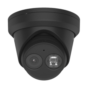 Turret IP 4 Megapixel / Color Negro / Lente 2.8 mm / 30 mts IR EXIR / Exterior IP67 / WDR 120 dB / PoE / Videoanaliticos (Filtro de Falsas Alarmas) / Micrófono Integrado / Metal / MicroSD