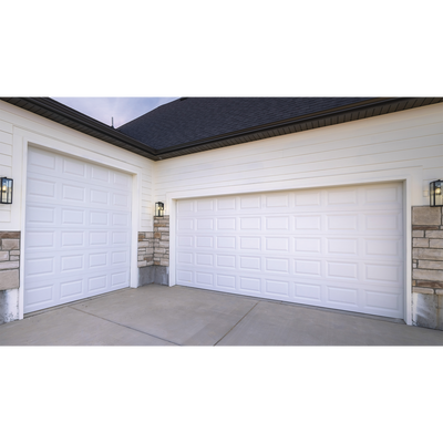 Puerta de Garage de alta calidad, Color blanco 14X8 pies, AISLADA, Estilo Americana , CUADRO CORTO. - Image 4