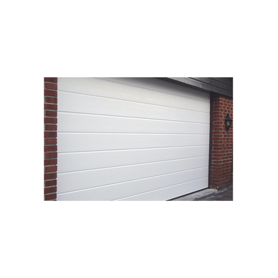 Puerta de Garage de alta calidad, Lisa color blanco 18X8 pies, AISLADA, Estilo Americana. - Image 2