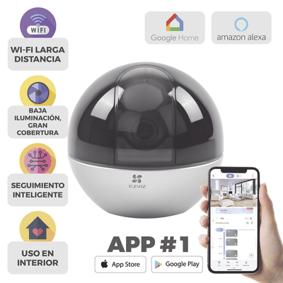 Mini PT IP 3K (5 Megapixel) / Wi-Fi / Detección Humana / Seguimiento Inteligente / Notificación Push / Audio de Dos Vías / Ranura Para Memoria / Dual Band 2.4 y 5GUso Interior - Image 2