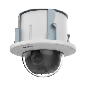 Domo PTZ IP 2 Megapixel / 25X Zoom / Uso en Plafon / ACUSENSE / DARKFIGHTER / IK10 / Entrada y Salida de Audio y Alarmas / WDR 120 dB / HLC / EIS / PoE+ / Metal / microSD