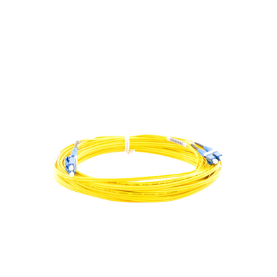 Jumper de Fibra Optica Monomodo 9/125 OS2, LC-LC Duplex, OFNR (Riser), Color Amarillo, 10 Metros - Image 4