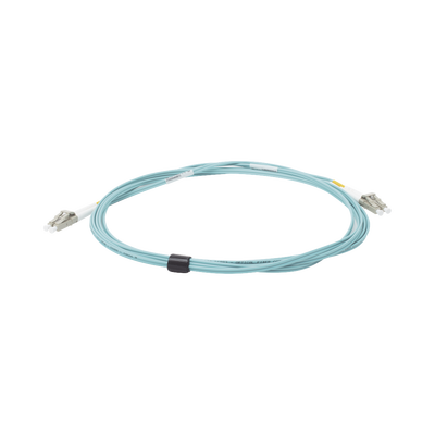 Jumper de Fibra Óptica Multimodo 50/125 XGLO OM3, LC-LC Duplex, OFNR, Color Aqua, 5 Metros - Image 2