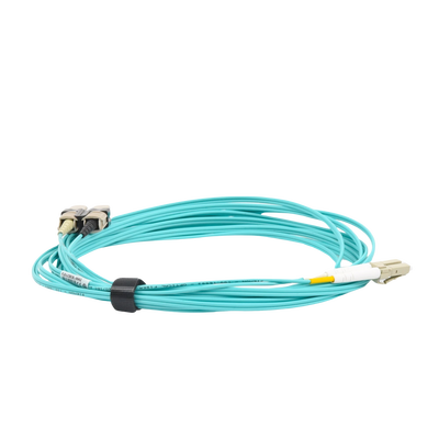 Jumper de Fibra Óptica Multimodo 50/125 XGLO OM3, LC-SC Duplex, OFNR, Color Aqua, 5 Metros - Image 5