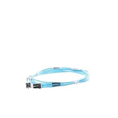 Jumper de Fibra Optica Multimodo 50/125 OM3, LC-LC Duplex, OFNR (Riser), Color Aqua, 3 Metros - Image 4