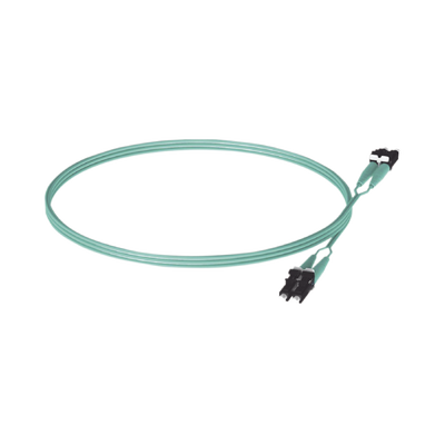 Jumper de Fibra Optica Multimodo 50/125 OM3, LC-LC Duplex, OFNR (Riser), Color Aqua, 5 Metros - Image 4