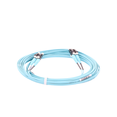 Jumper de Fibra Optica Multimodo 50/125 OM3, LC-LC Duplex, OFNR (Riser), Color Aqua, 5 Metros - Image 5