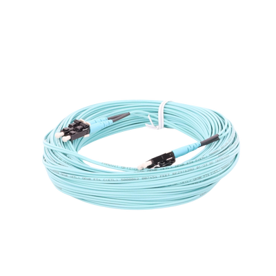 Jumper de Fibra Optica Multimodo 50/125 OM4, LC-LC Duplex, OFNR (Riser), Color Aqua, 20 Metros - Image 5