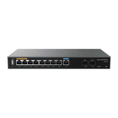 Router Gigabit VPN / Balanceador de cargas / 60,000 sesiones NAT / 9 puertos 10/100/1000 Mbps + 2 puertos SFP (WAN/LAN) / 1 puerto entrada PoE(af/at) / 2 puertos salida PoE (af/at) / Compatible con GWN Cloud. - Imagen 2