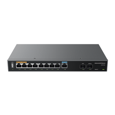 Router Gigabit VPN / Balanceador de cargas / 60,000 sesiones NAT / 9 puertos 10/100/1000 Mbps + 2 puertos SFP (WAN/LAN) / 1 puerto entrada PoE(af/at) / 2 puertos salida PoE (af/at) / Compatible con GWN Cloud. - Imagen 3