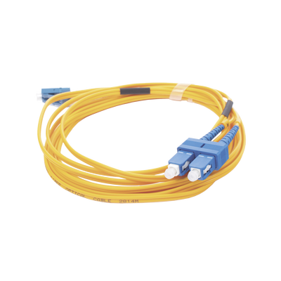 Jumper de Fibra Óptica Monomodo 9/125 LC/UPC-SC/UPC, PVC, 2.0 mm, Dúplex, amarillo, 3 metros - Image 4