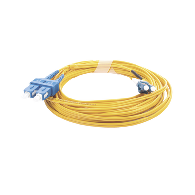 Jumper de Fibra Óptica Monomodo 9/125 LC/UPC-SC/UPC, PVC, 2.0 mm, Dúplex, amarillo, 5 metros - Image 3