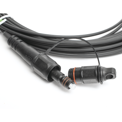 Jumper de Fibra Óptica, conector SC/APC - conexión a caja FDP460, redondo, 10 metros, forro 3 mm, G657A2, negro - Imagen 3