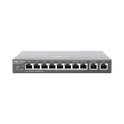 Router administrable , 6 puertos LAN y 2 puertos LAN/WAN POE+ af/at gigabit hasta 110w, 1 puertos LAN/WAN gigabit y 1 Puerto WAN gigabit, hasta 350 clientes con desempeño de 1.5 Gbps asimétricos - Imagen 2