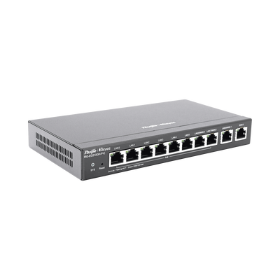 Router administrable , 6 puertos LAN y 2 puertos LAN/WAN POE+ af/at gigabit hasta 110w, 1 puertos LAN/WAN gigabit y 1 Puerto WAN gigabit, hasta 350 clientes con desempeño de 1.5 Gbps asimétricos - Imagen 3