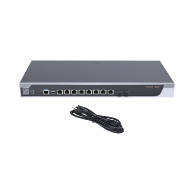 RG-NBR6205-E Router Core Administrable Cloud 8 Puertos Gigabit y 2 Puertos SFP hasta 500 Clientes - Imagen 3