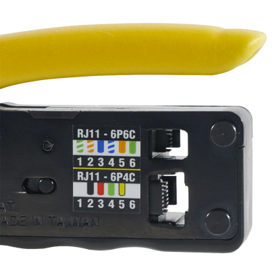 Ponchadora/Pelacables/Cortacables Compacta con Matraca para Conectores RJ45 y RJ11/RJ12. - Imagen 5