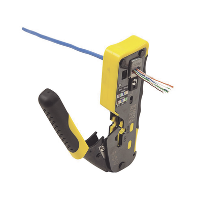 Ponchadora/Pelacables/Cortacables con Matraca para Conectores Pass-Thru RJ45 y Conectores Estándar RJ11/RJ12. - Image 7