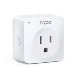 Mini tomacorriente inteligente Wi-Fi, 100 - 120V~, 50/60Hz, 15.0A, compatible con Amazon Alexa y Google Assistant, color blanco.